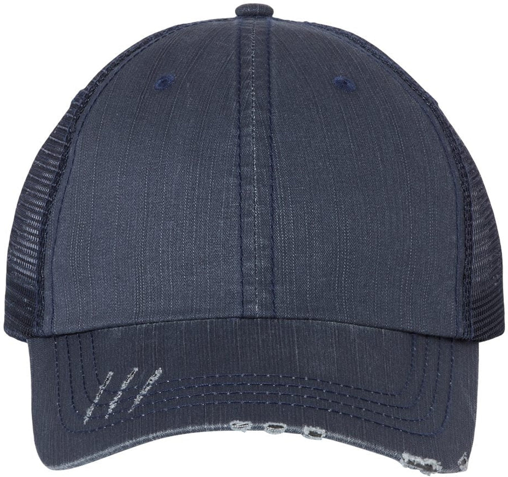 Mega Cap Herringbone Trucker Cap