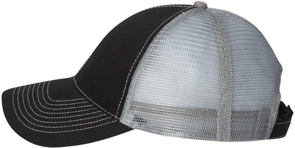 no-logo Mega Cap Twill Front Trucker Cap-Caps-Mega Cap-Thread Logic 