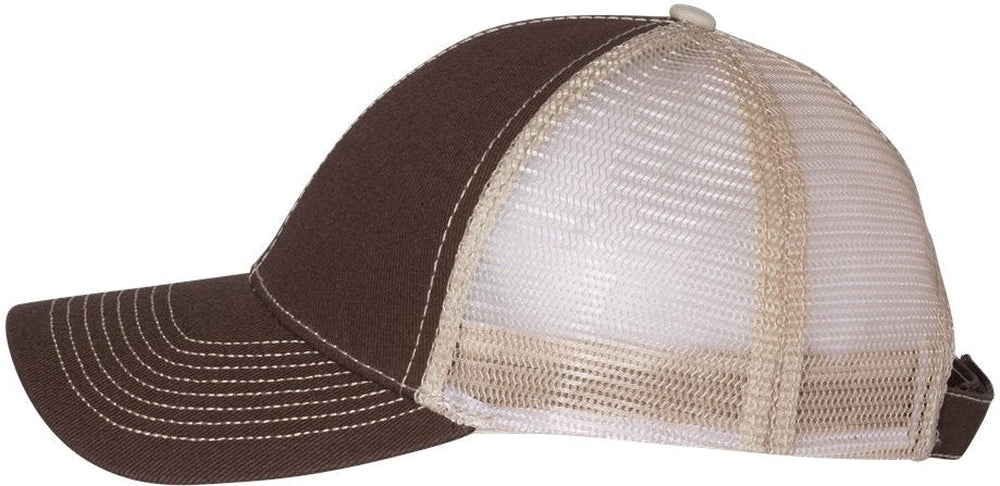 no-logo Mega Cap Twill Front Trucker Cap-Caps-Mega Cap-Thread Logic 
