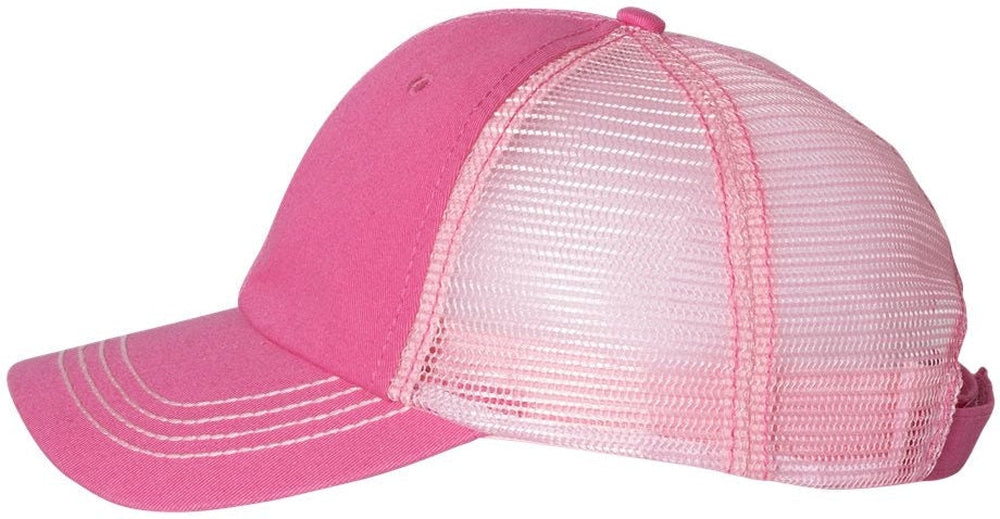 no-logo Mega Cap Washed Twill Trucker Cap-Caps-Mega Cap-Thread Logic 