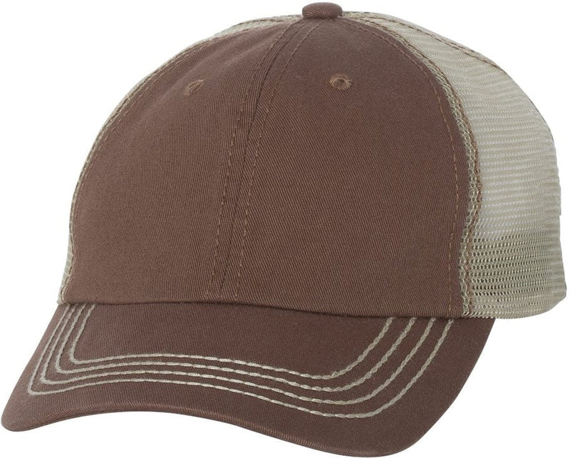 Mega Cap Washed Twill Trucker Cap