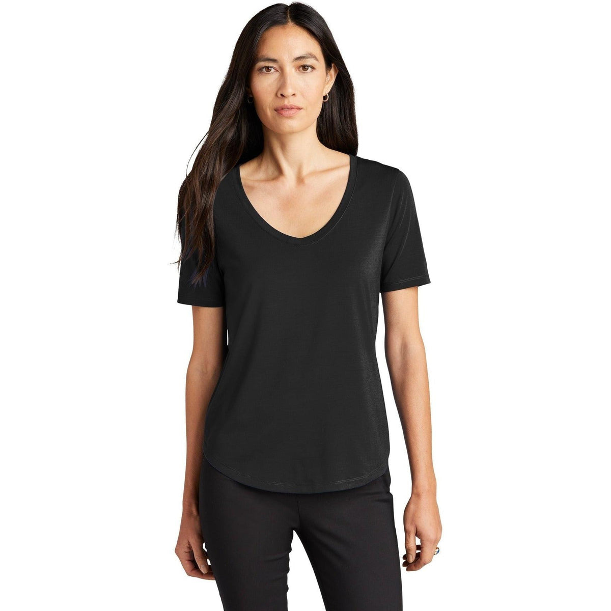 no-logo Mercer+Mettle Ladies Stretch Jersey Relaxed Scoop-Regular-Mercer Mettle-Thread Logic