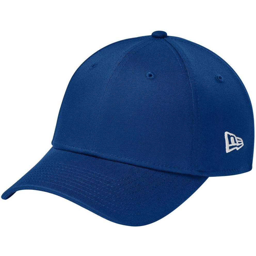 no-logo New Era Structured Fitted Cotton Cap-Headwear-New Era-Flag Royal-L/XL-Thread Logic
