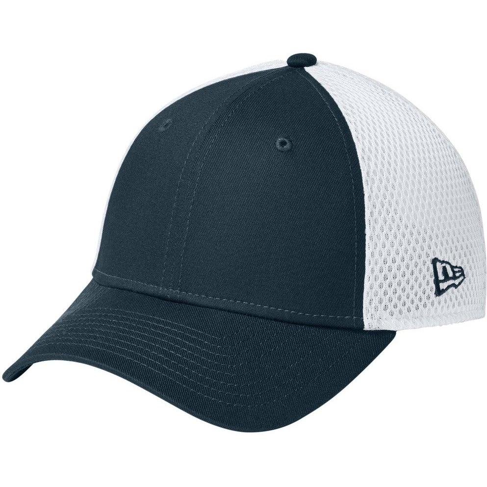 no-logo New Era Stretch Mesh Cap-Headwear-New Era-Flag Deep Navy/ White-L/XL-Thread Logic