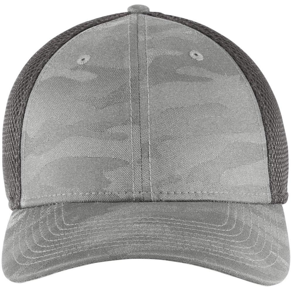 no-logo New Era Tonal Camo Stretch Tech Mesh Cap-Headwear-New Era-Rainstorm Grey Camo/ Graphite-S/M-Thread Logic