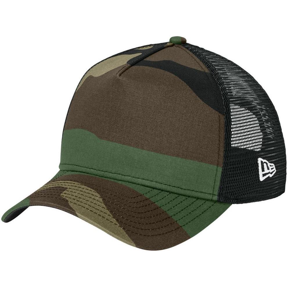 no-logo New Era Snapback Trucker Cap-Headwear-New Era-Flag Camo/ Black-OSFA-Thread Logic