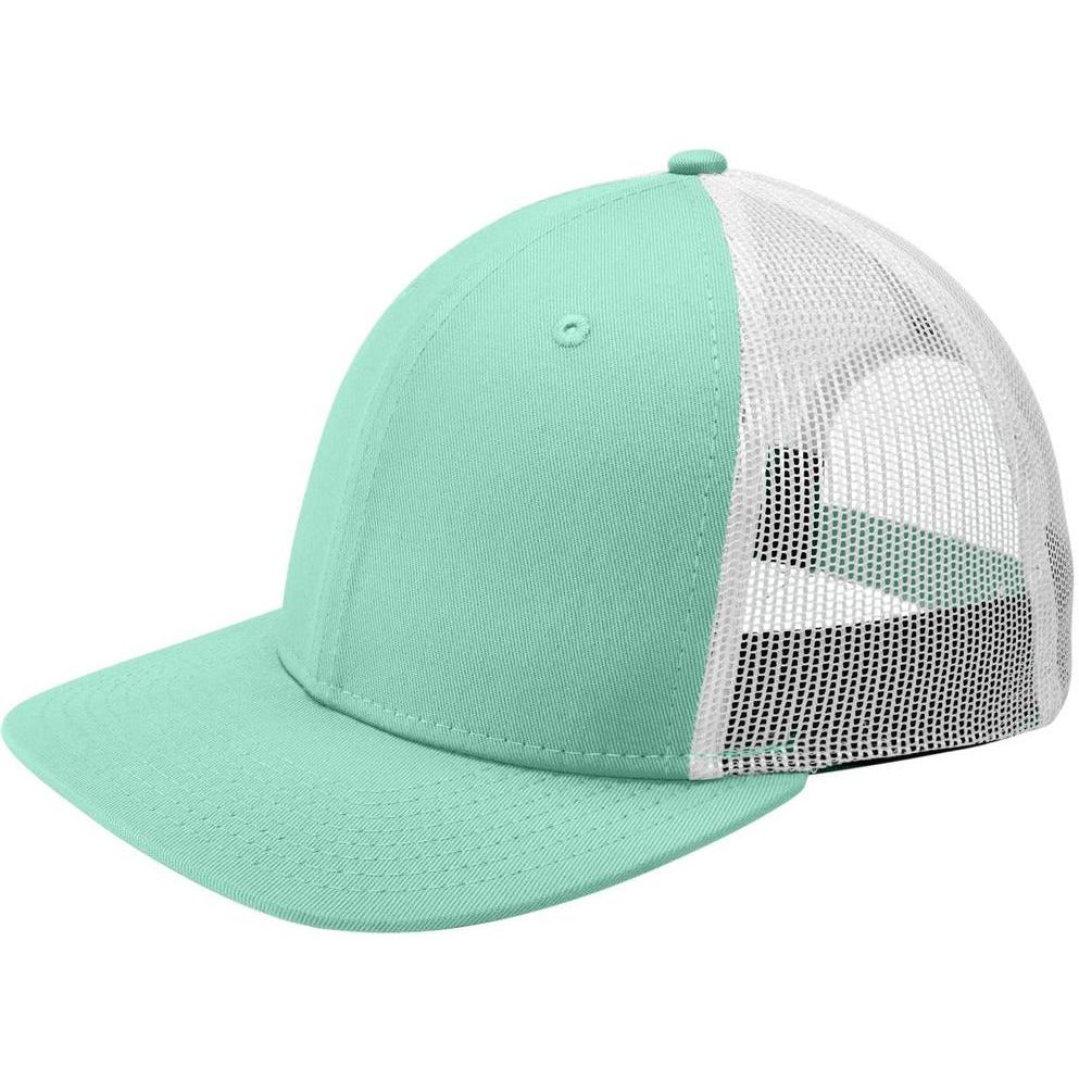 no-logo New Era Snapback Low Profile Trucker Cap-Headwear-New Era-Mint/ White-OSFA-Thread Logic