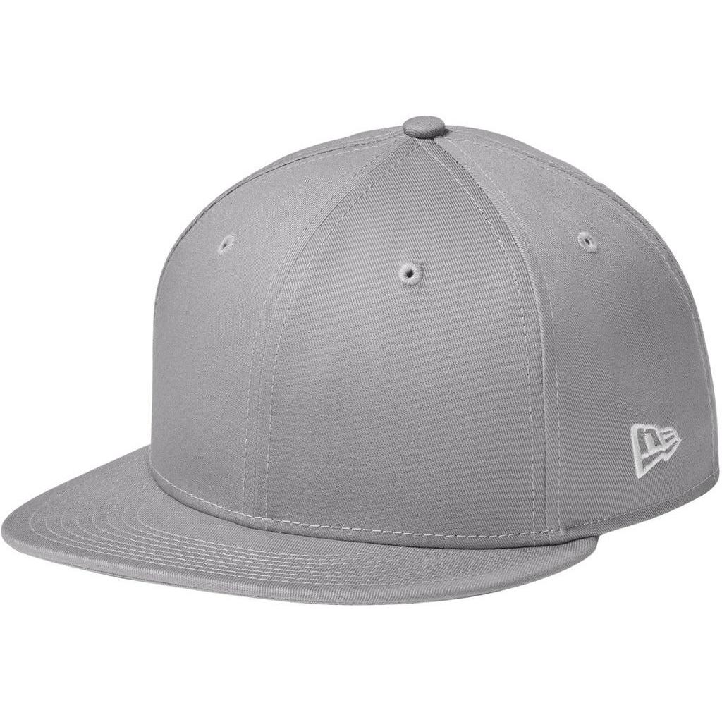 no-logo New Era Flat Bill Snapback Cap-Headwear-New Era-Flag Grey-OSFA-Thread Logic