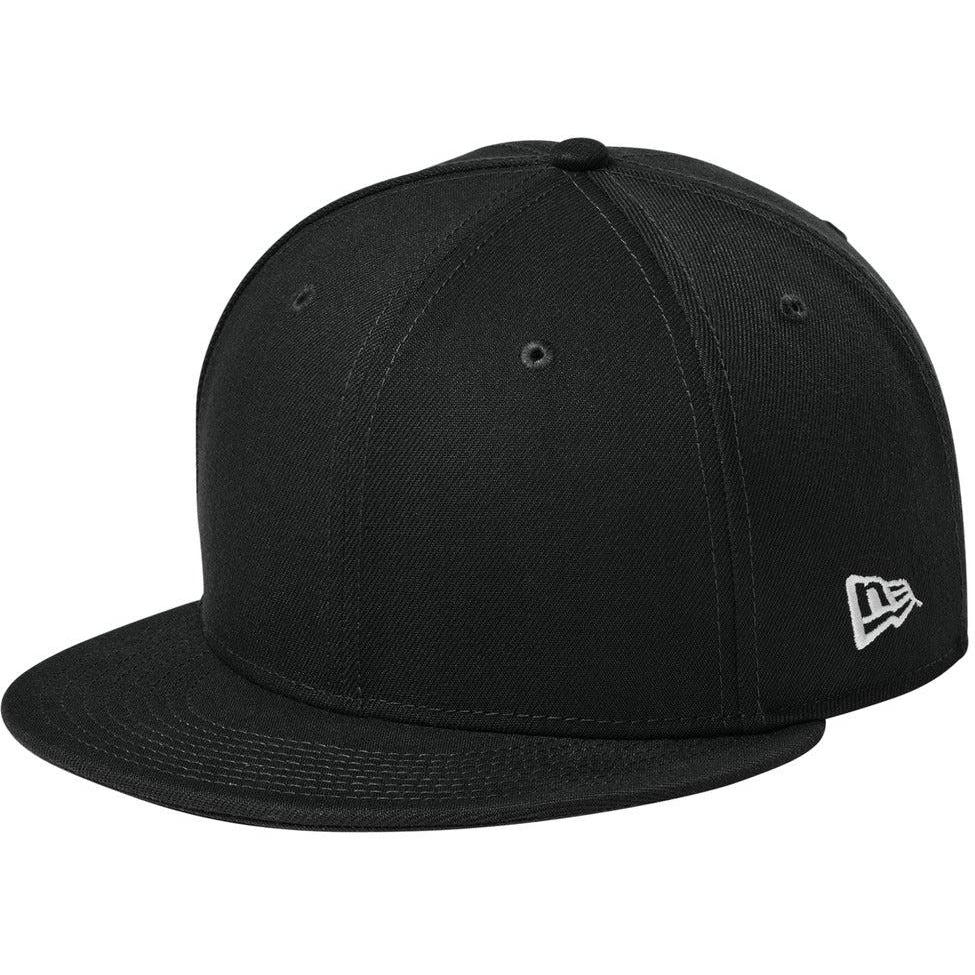 no-logo New Era Standard Fit Flat Bill Snapback Cap-Headwear-New Era-Flag Black-OSFA-Thread Logic