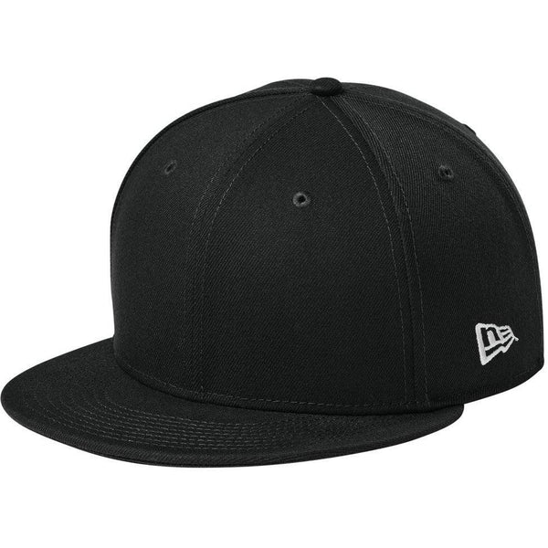 New Era Standard Fit Flat Bill Snapback Cap with custom logo