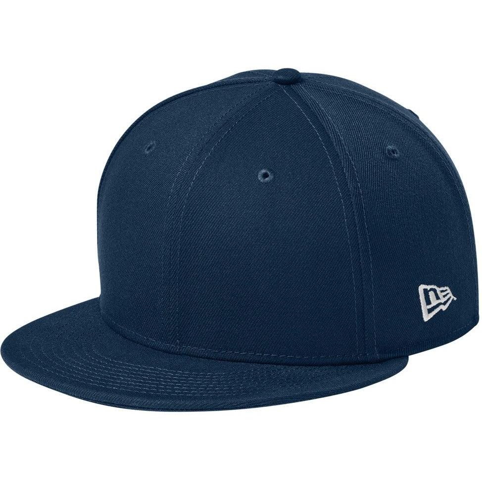 no-logo New Era Standard Fit Flat Bill Snapback Cap-Headwear-New Era-Flag Deep Navy-OSFA-Thread Logic
