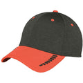 no-logo CLOSEOUT - New Era Shadow Stretch Heather Colorblock Cap-New Era-Orange/Black Shadow Heather-L/XL-Thread Logic