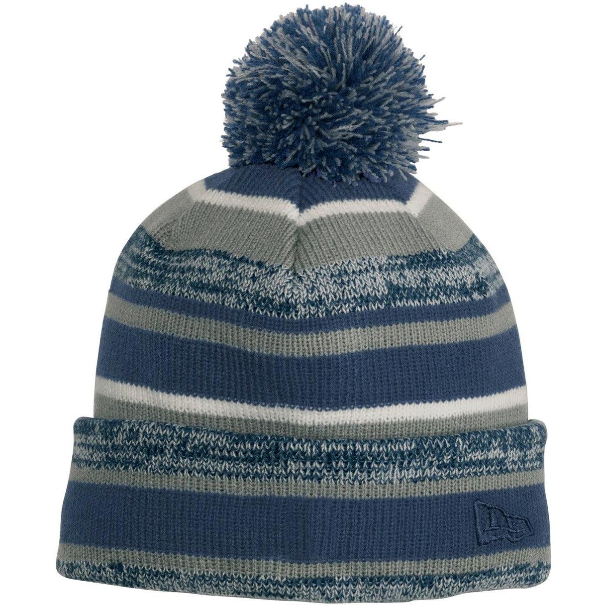 no-logo New Era Sideline Beanie-Headwear-New Era-Navy/ Graphite-OSFA-Thread Logic