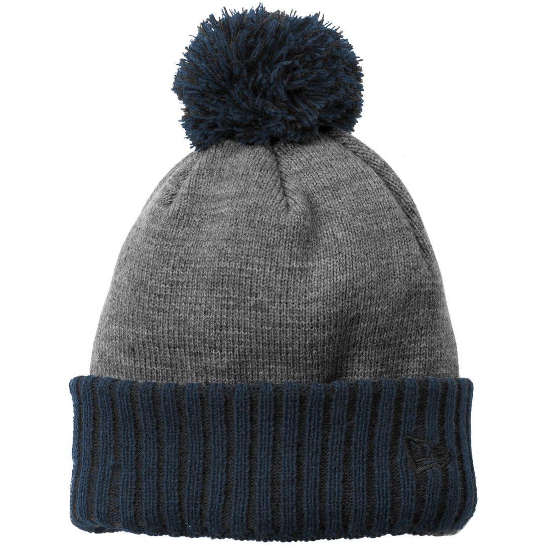 no-logo New Era Colorblock Cuffed Beanie-Headwear-New Era-Navy/ Heather Grey-OSFA-Thread Logic