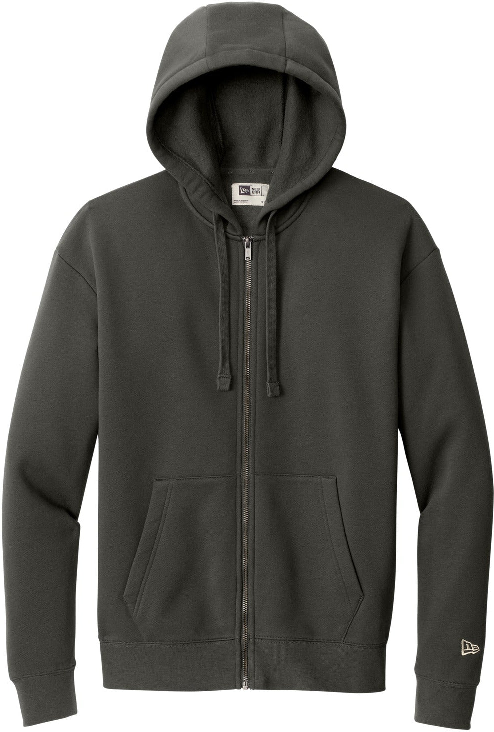 New Era Heritage Fleece Full-Zip Hoodie with custom logo embroidery |  NEA526 | Thread Logic