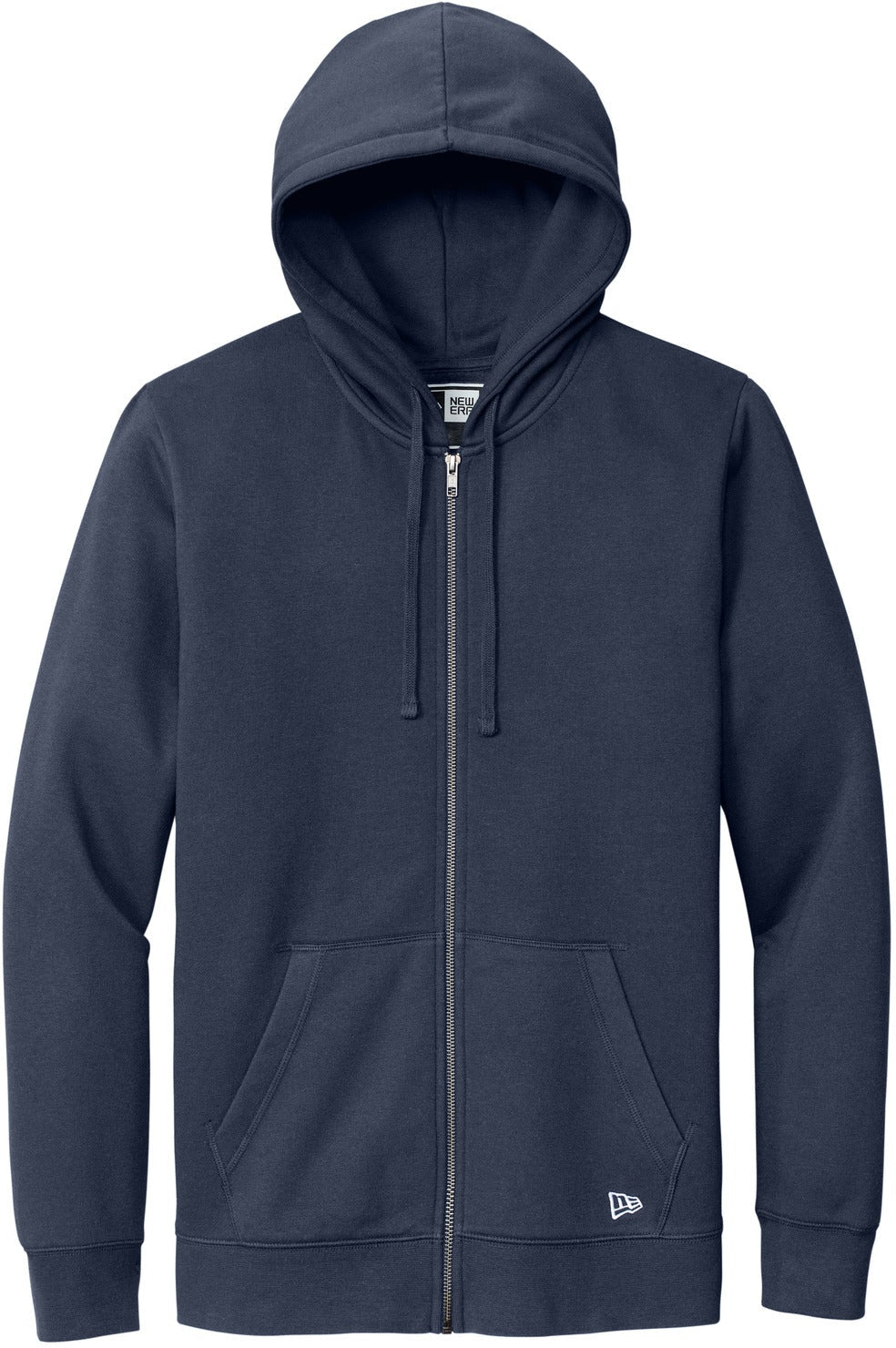 New Era Comeback Fleece Full-Zip Hoodie with custom logo