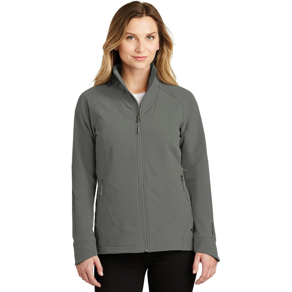 no-logo CLOSEOUT - The North Face Ladies Tech Stretch Soft Shell Jacket-The North Face-Asphalt Grey-S-Thread Logic