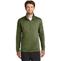 no-logo CLOSEOUT - The North Face Tech 1/4-Zip Fleece-The North Face-Burnt Olive Green-S-Thread Logic
