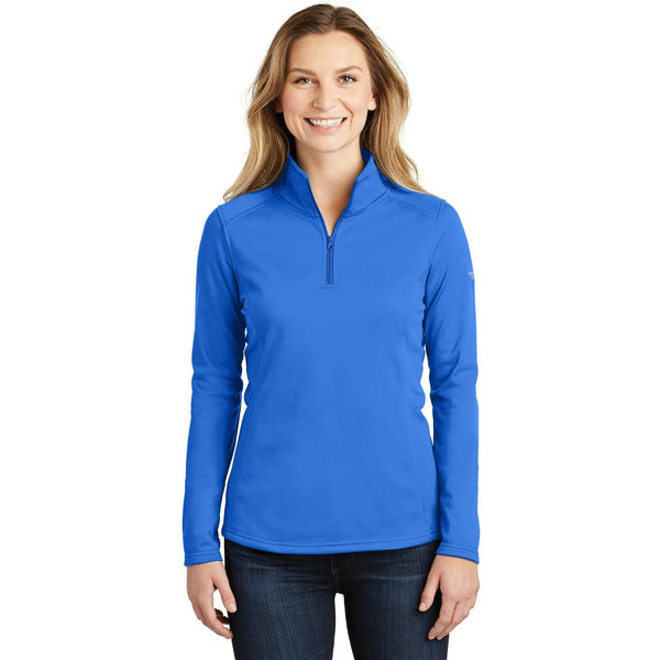 no-logo CLOSEOUT - The North Face Ladies Tech 1/4-Zip Fleece-The North Face-Monster Blue-M-Thread Logic