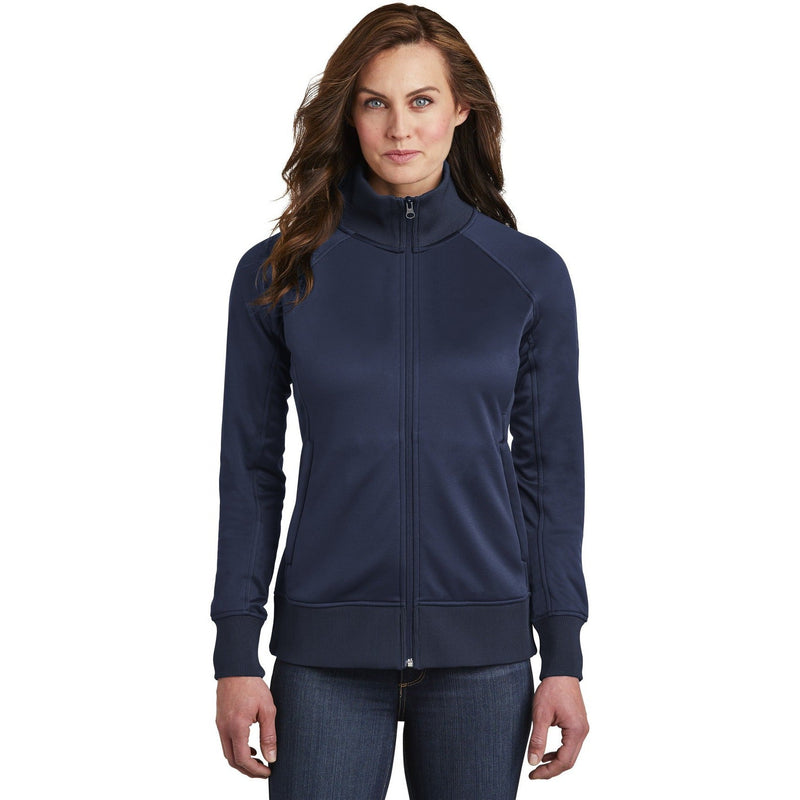 no-logo CLOSEOUT - The North Face Ladies Tech Full-Zip Fleece Jacket-The North Face-Urban Navy-S-Thread Logic