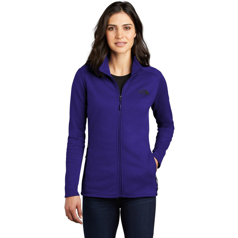 no-logo CLOSEOUT - The North Face Ladies Skyline Full-Zip Fleece Jacket-The North Face-Aztec Blue-S-Thread Logic