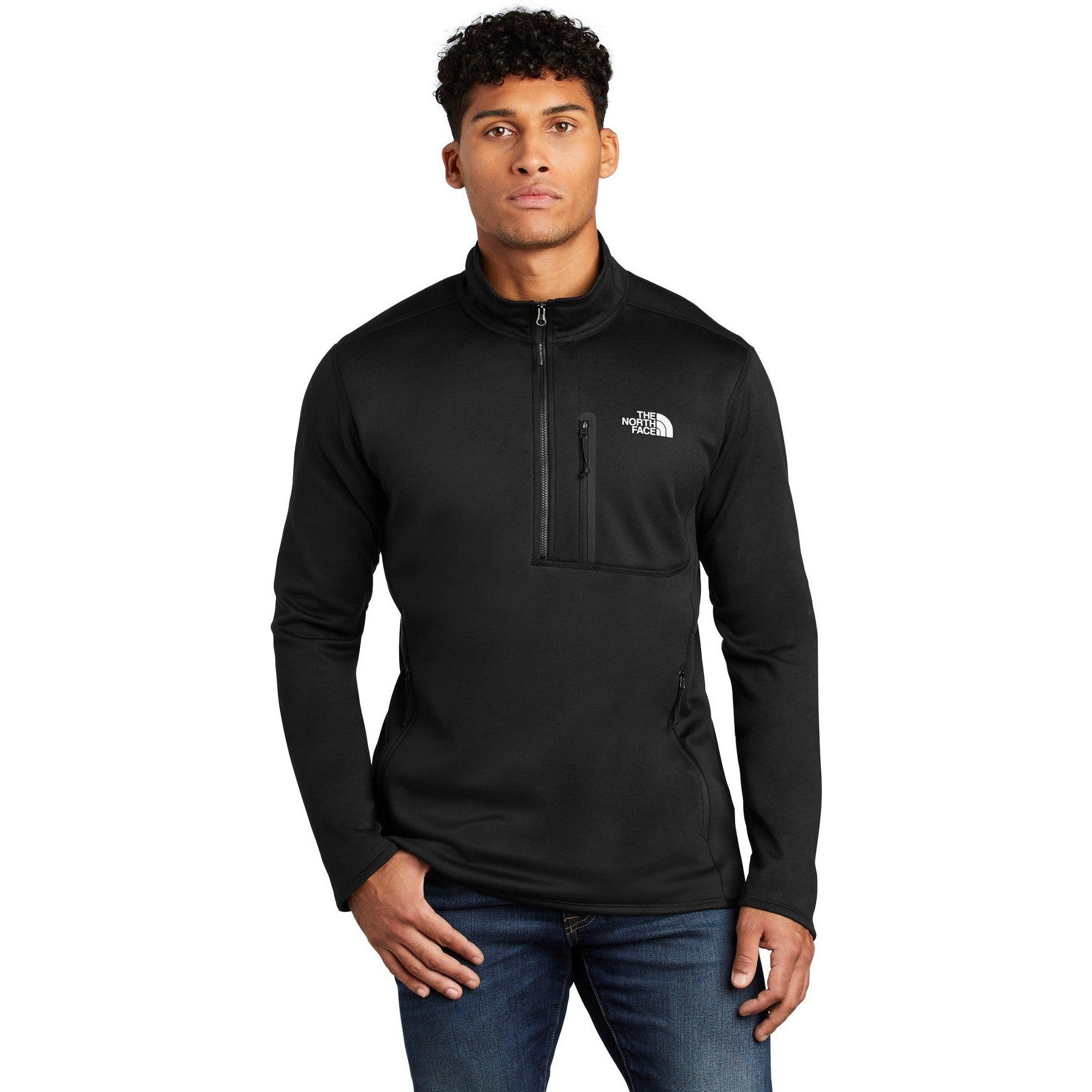no-logo CLOSEOUT - The North Face Skyline 1/2-Zip Fleece-The North Face-TNF Black-S-Thread Logic