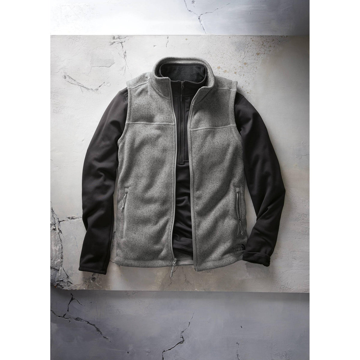 no-logo The North Face Sweater Fleece Vest-Vests-The North Face-Thread Logic