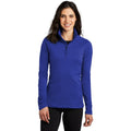 no-logo CLOSEOUT - The North Face Ladies Mountain Peaks 1/4-Zip Fleece-The North Face-TNF Blue-S-Thread Logic