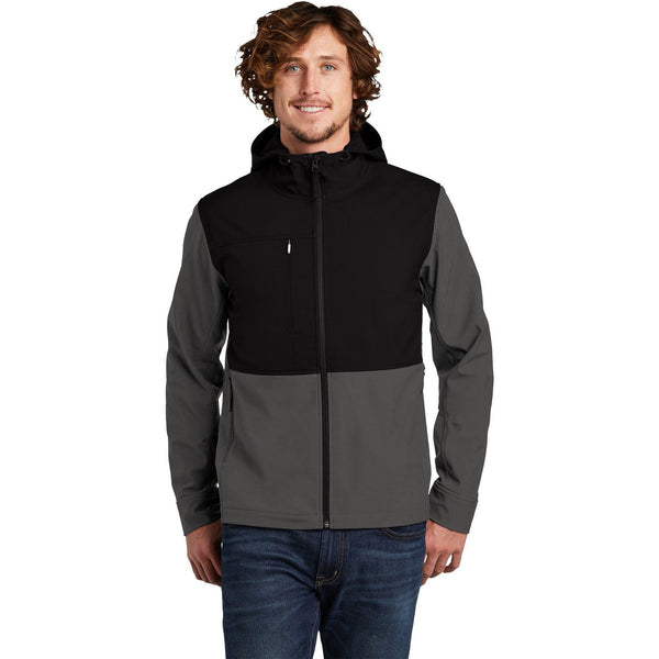 no-logo CLOSEOUT - The North Face Castle Rock Hooded Soft Shell Jacket-The North Face-Asphalt Grey-S-Thread Logic