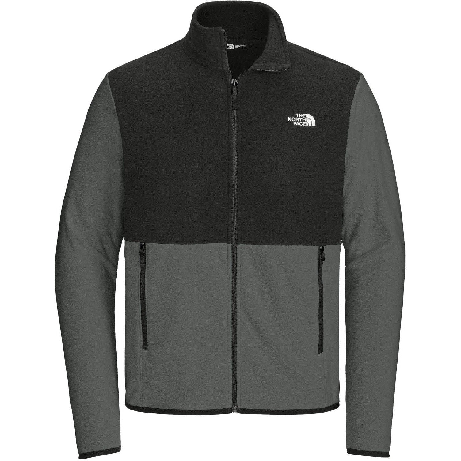 The North Face Glacier Full-Zip Fleece Jacket-The North Face-Asphalt Grey/TNF Black-S-Thread Logic