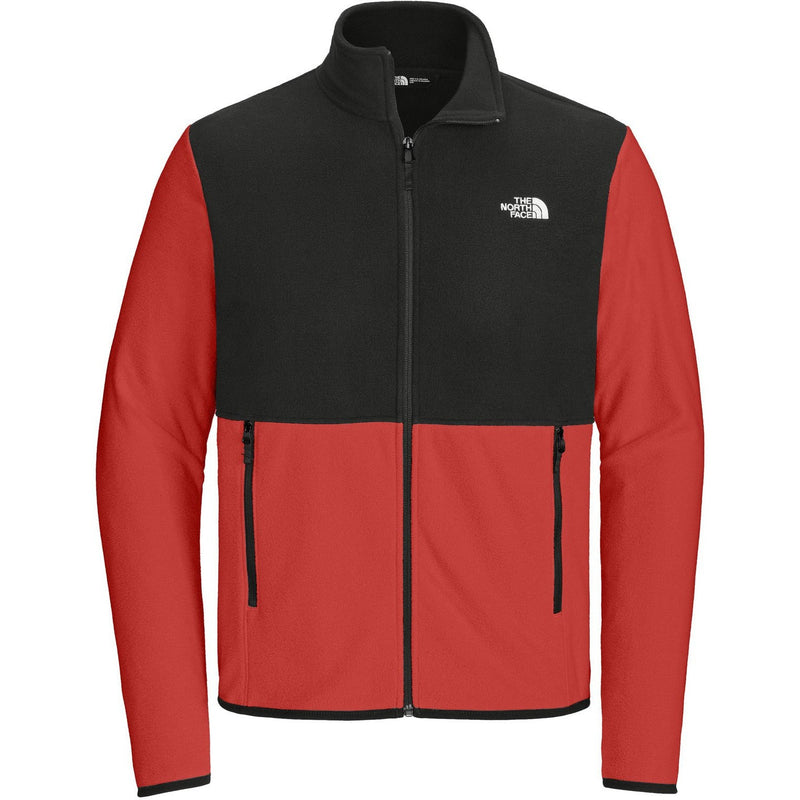 The North Face Glacier Full-Zip Fleece Jacket-The North Face-Rage Red /TNF Black-S-Thread Logic