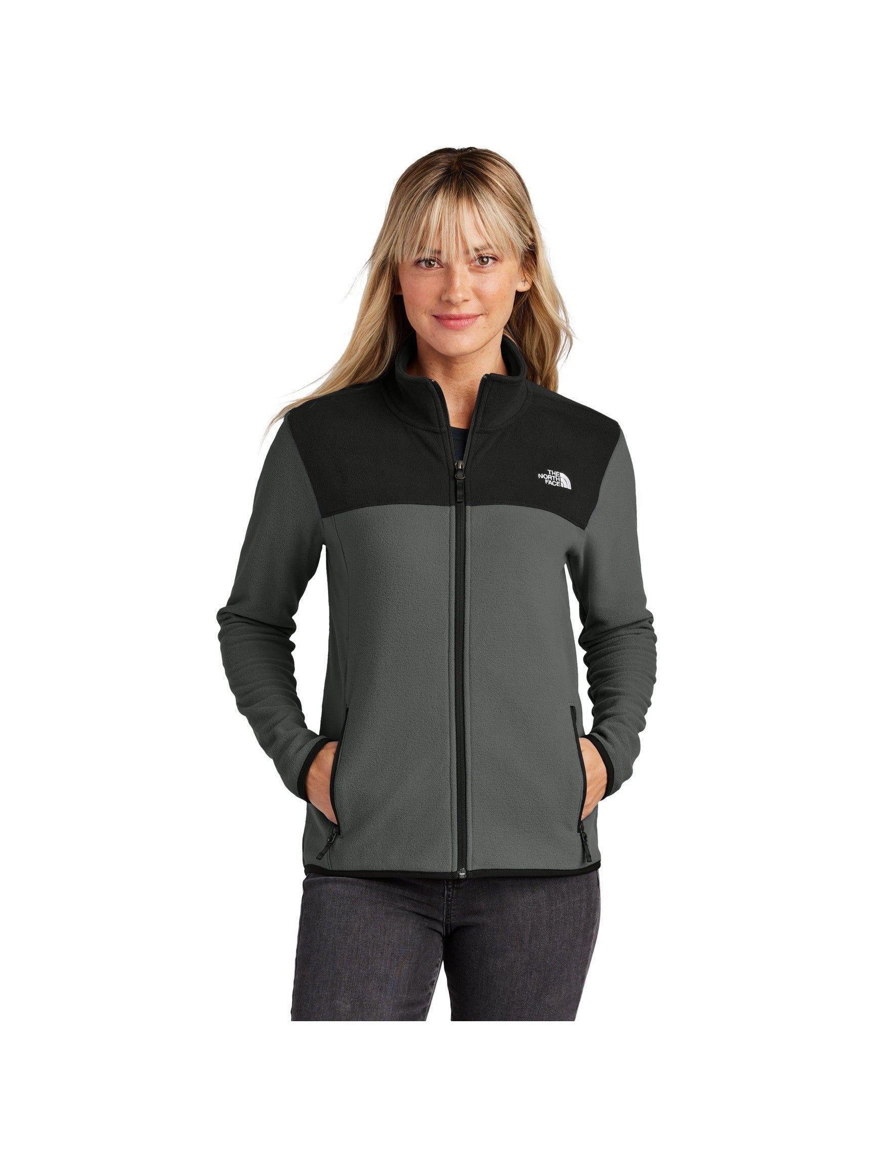 no-logo The North Face Ladies Glacier Full-Zip Fleece Jacket-The North Face-Thread Logic