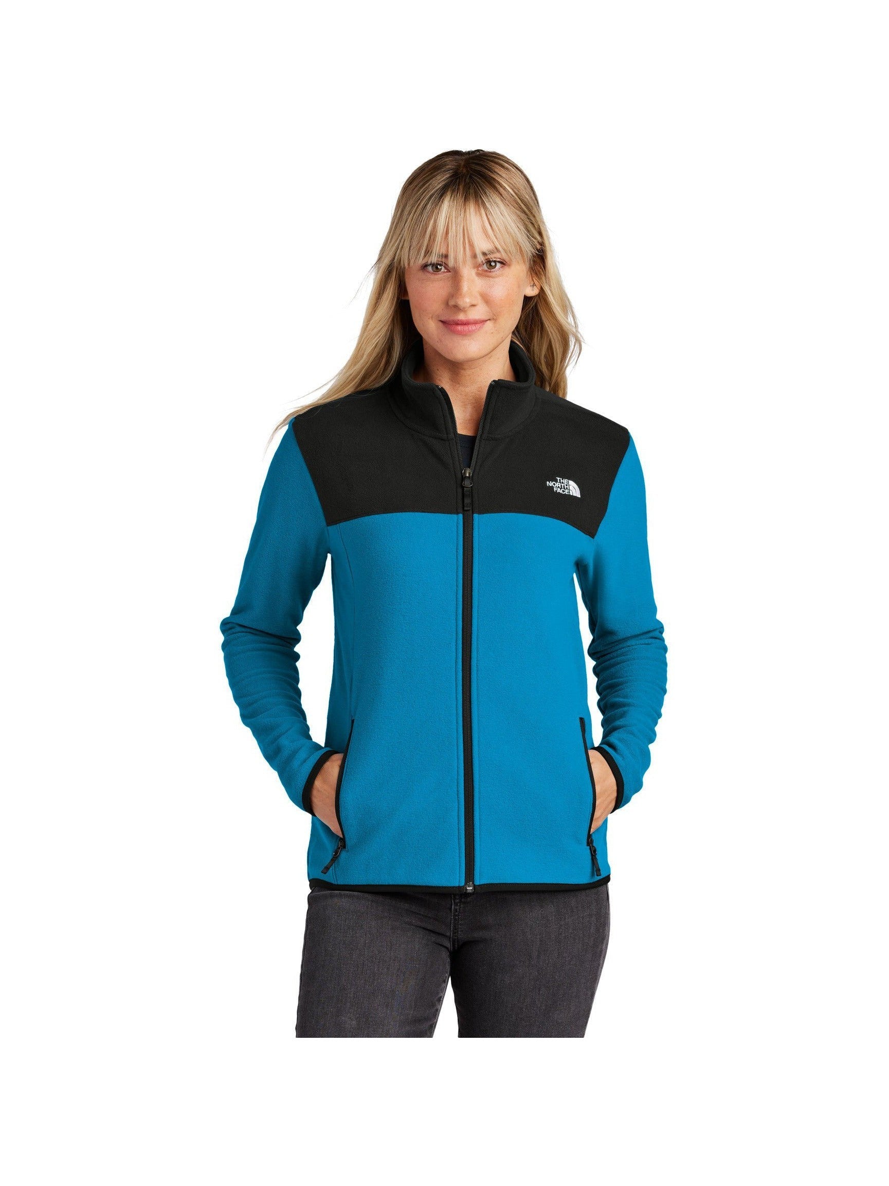 no-logo The North Face Ladies Glacier Full-Zip Fleece Jacket-The North Face-Thread Logic