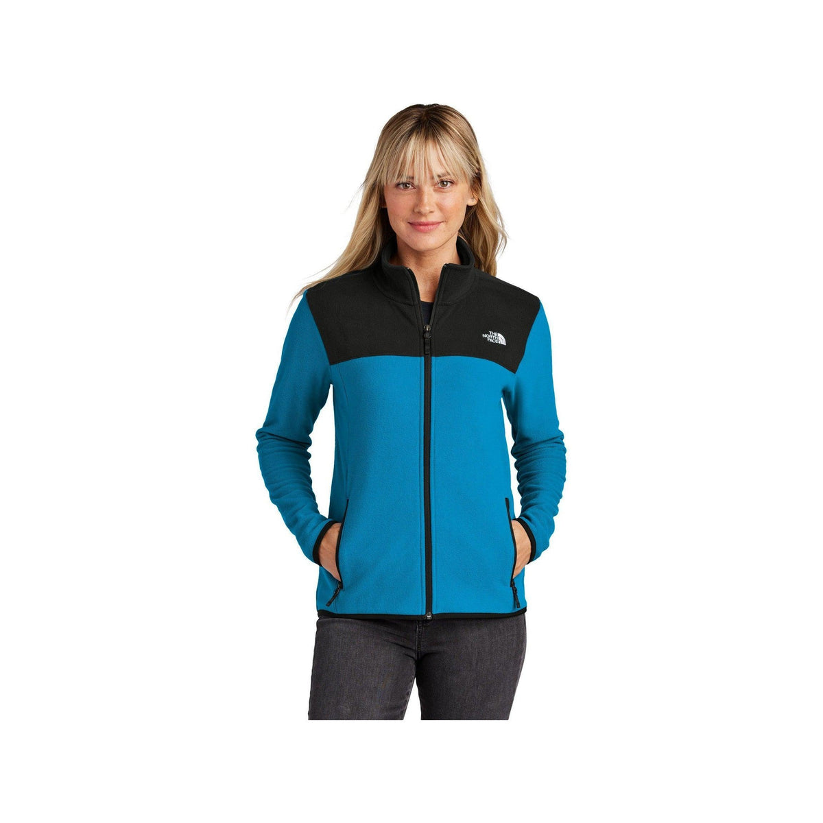 no-logo The North Face Ladies Glacier Full-Zip Fleece Jacket-The North Face-Thread Logic