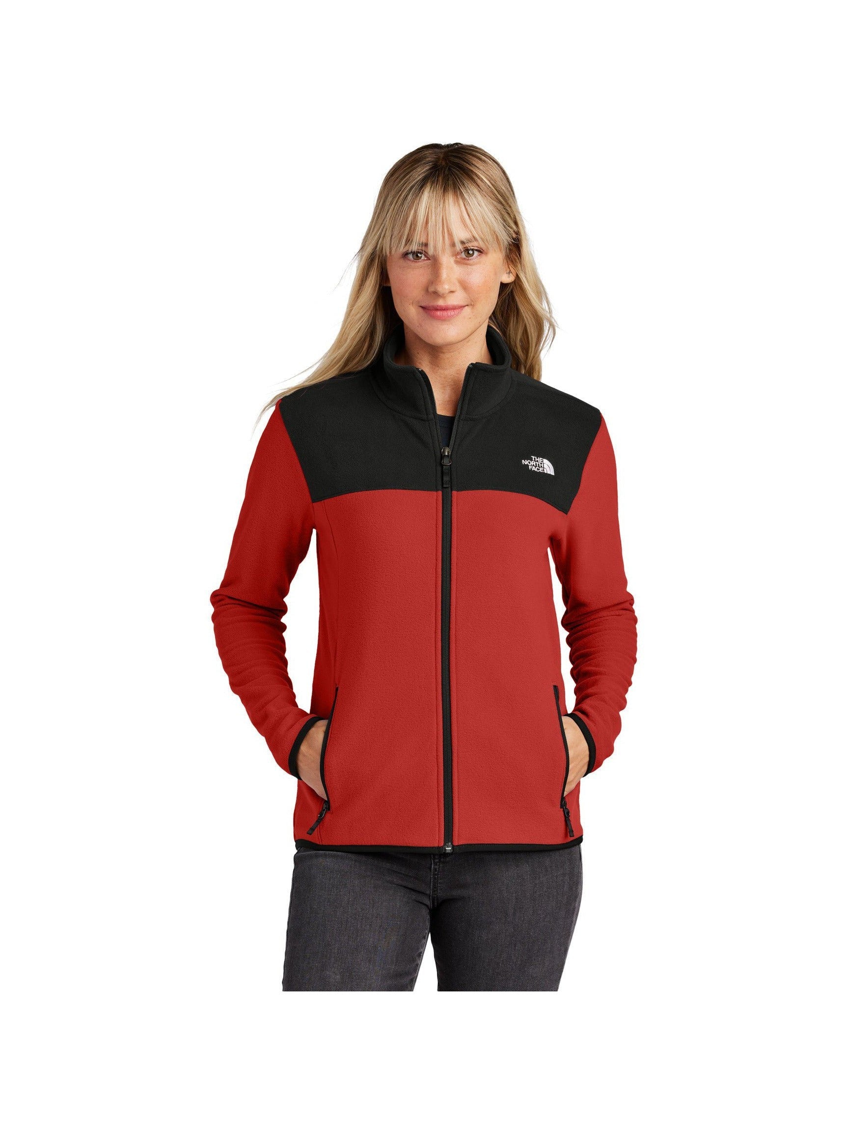 no-logo The North Face Ladies Glacier Full-Zip Fleece Jacket-The North Face-Thread Logic
