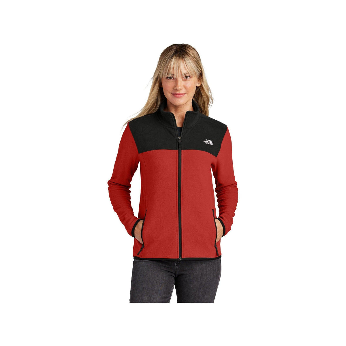 no-logo The North Face Ladies Glacier Full-Zip Fleece Jacket-The North Face-Thread Logic