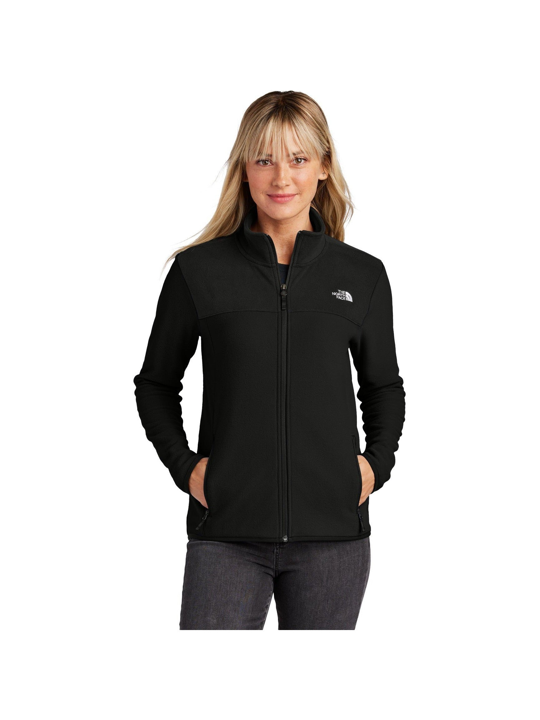 no-logo The North Face Ladies Glacier Full-Zip Fleece Jacket-The North Face-Thread Logic