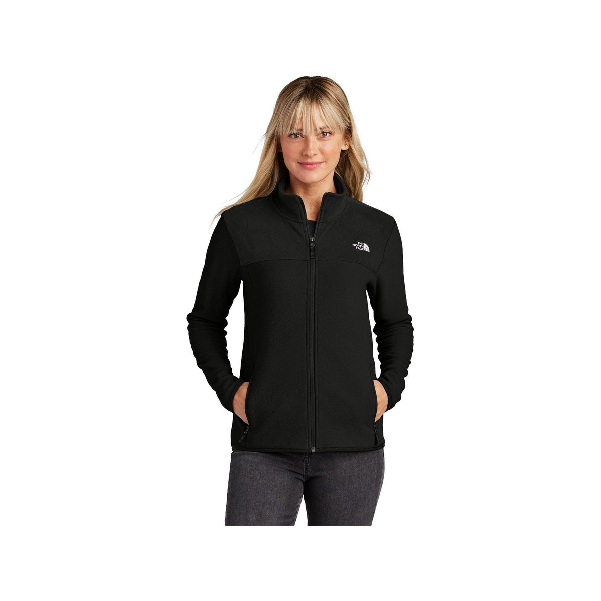 no-logo The North Face Ladies Glacier Full-Zip Fleece Jacket-The North Face-Thread Logic