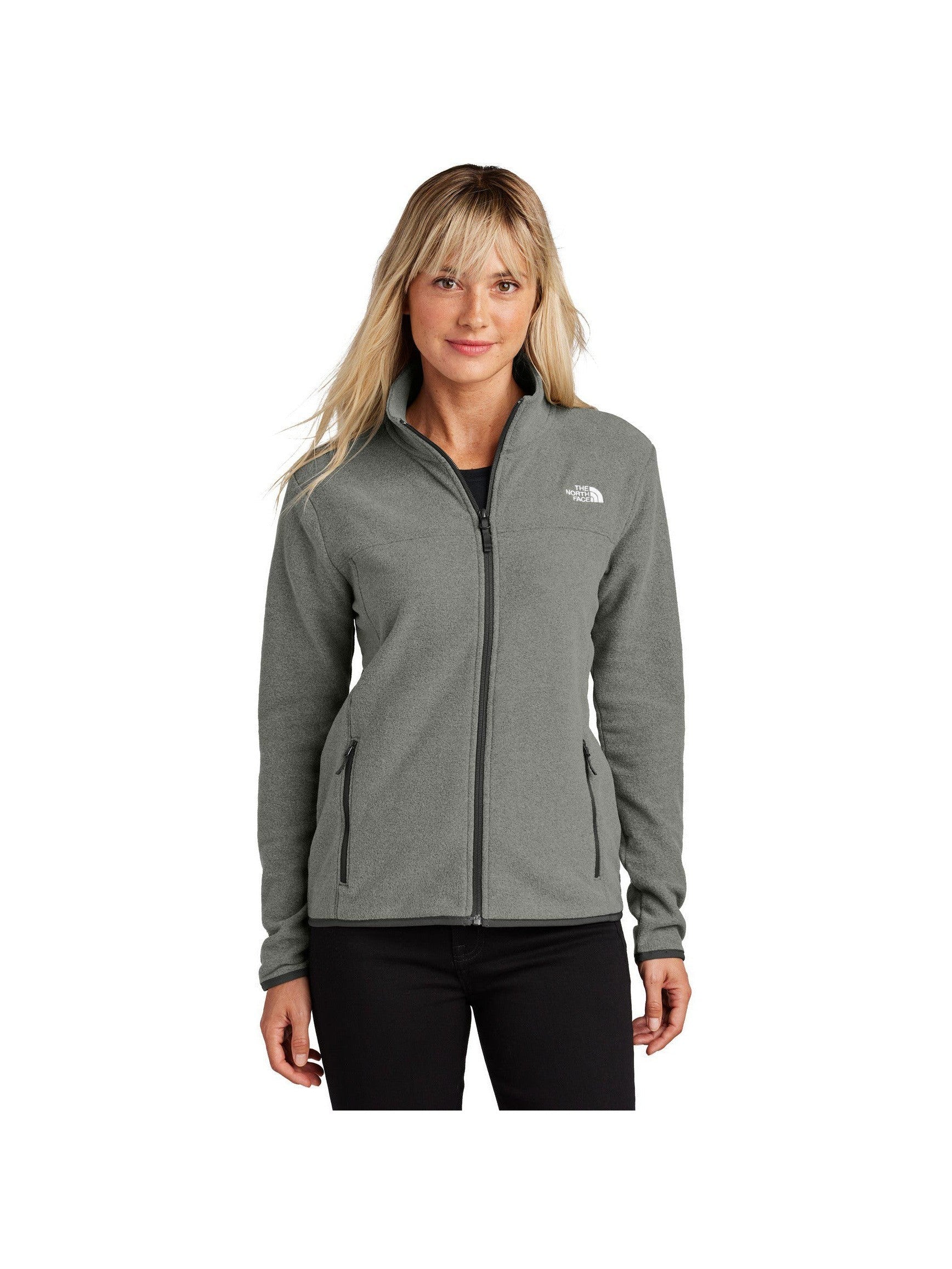 no-logo The North Face Ladies Glacier Full-Zip Fleece Jacket-The North Face-Thread Logic