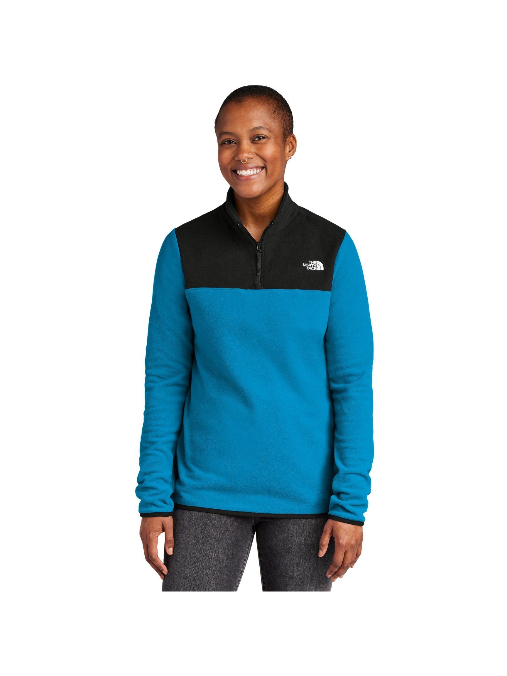 no-logo The North Face Ladies Glacier 1/4-Zip Fleece-The North Face-Thread Logic