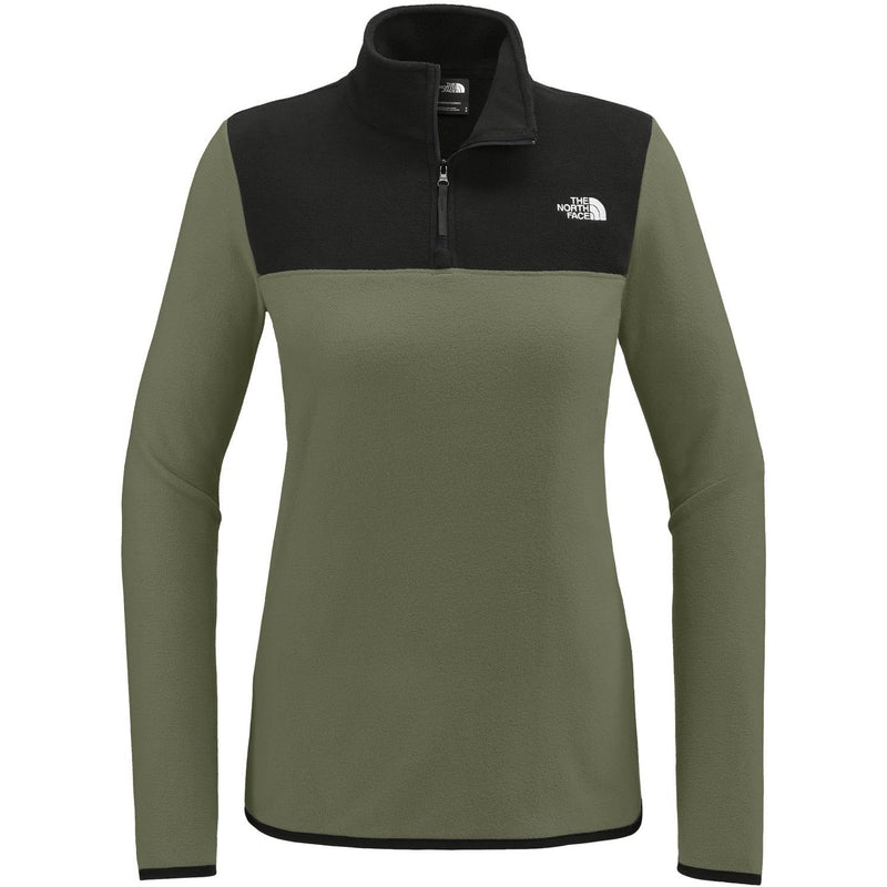 The North Face Ladies Glacier 1/4-Zip Fleece-The North Face-New Taupe Green/TNF Black-S-Thread Logic