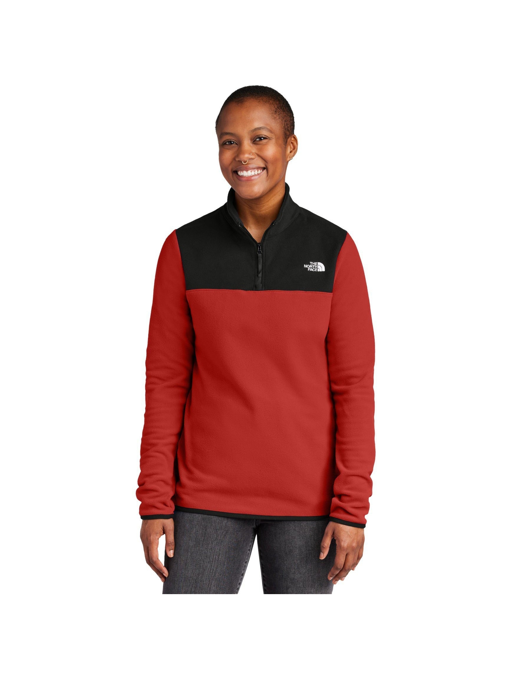no-logo The North Face Ladies Glacier 1/4-Zip Fleece-The North Face-Thread Logic
