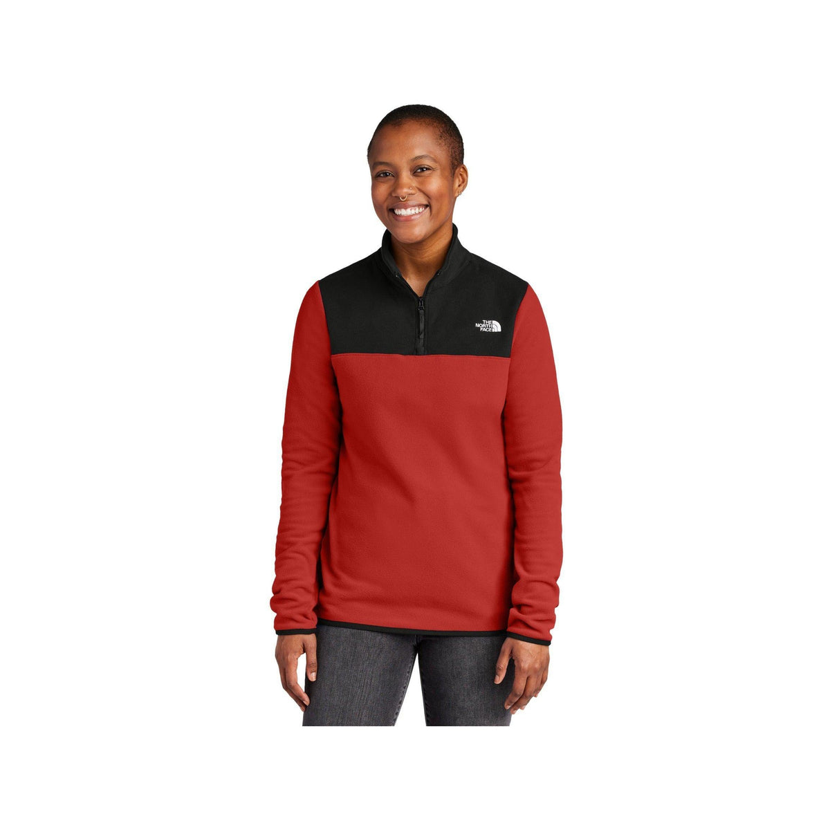 no-logo The North Face Ladies Glacier 1/4-Zip Fleece-The North Face-Thread Logic