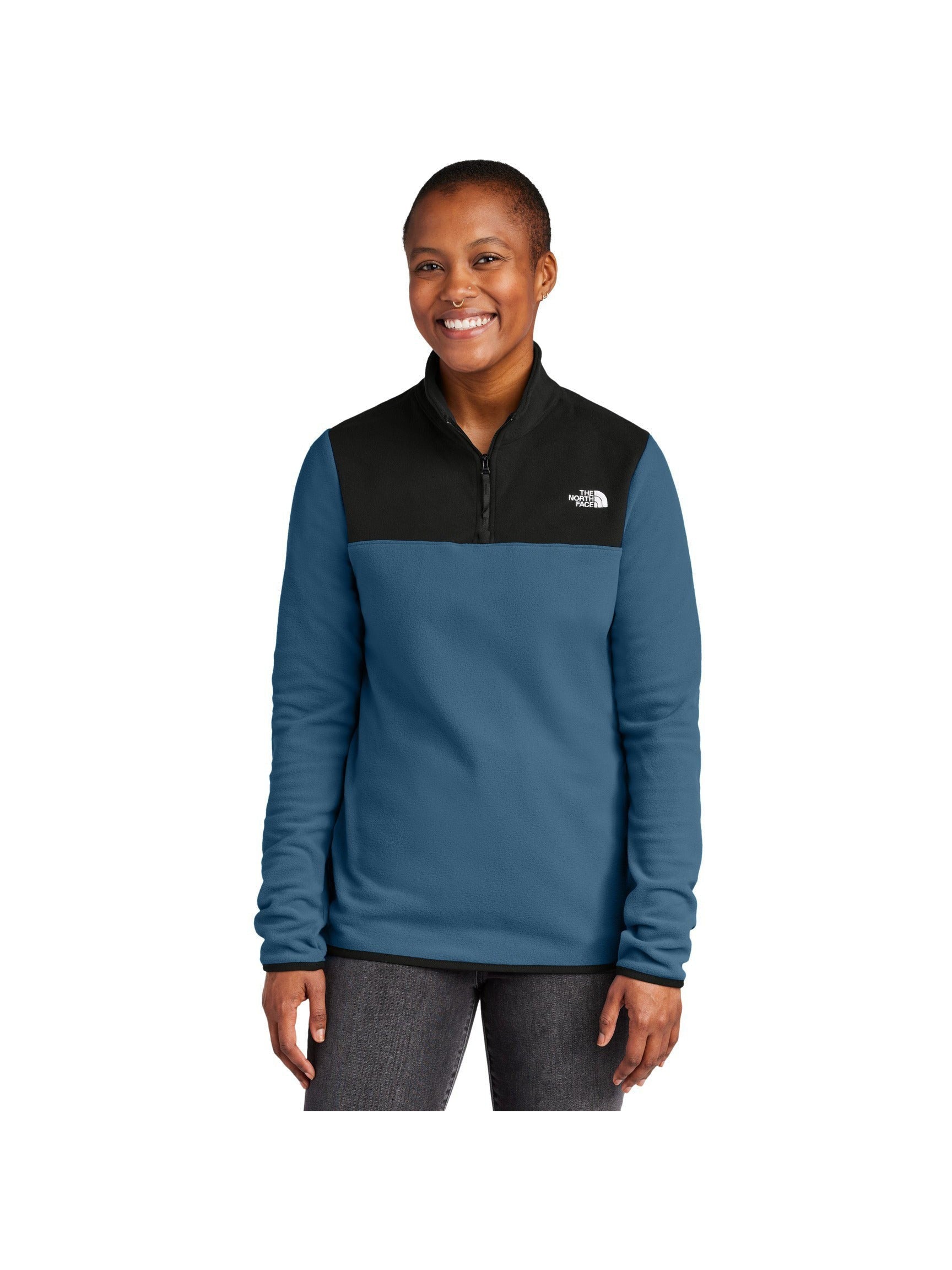 no-logo The North Face Ladies Glacier 1/4-Zip Fleece-The North Face-Thread Logic