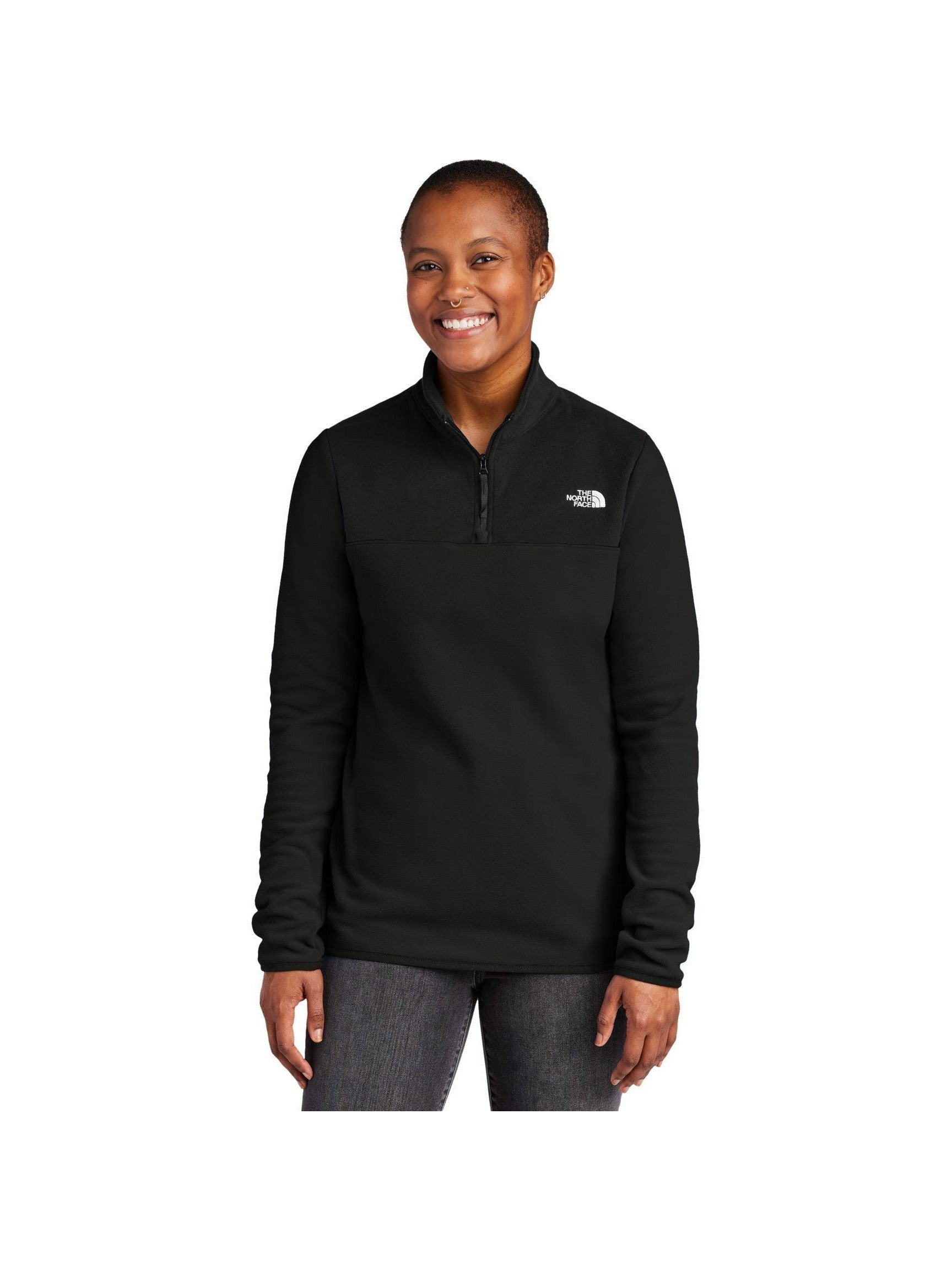 no-logo The North Face Ladies Glacier 1/4-Zip Fleece-The North Face-Thread Logic