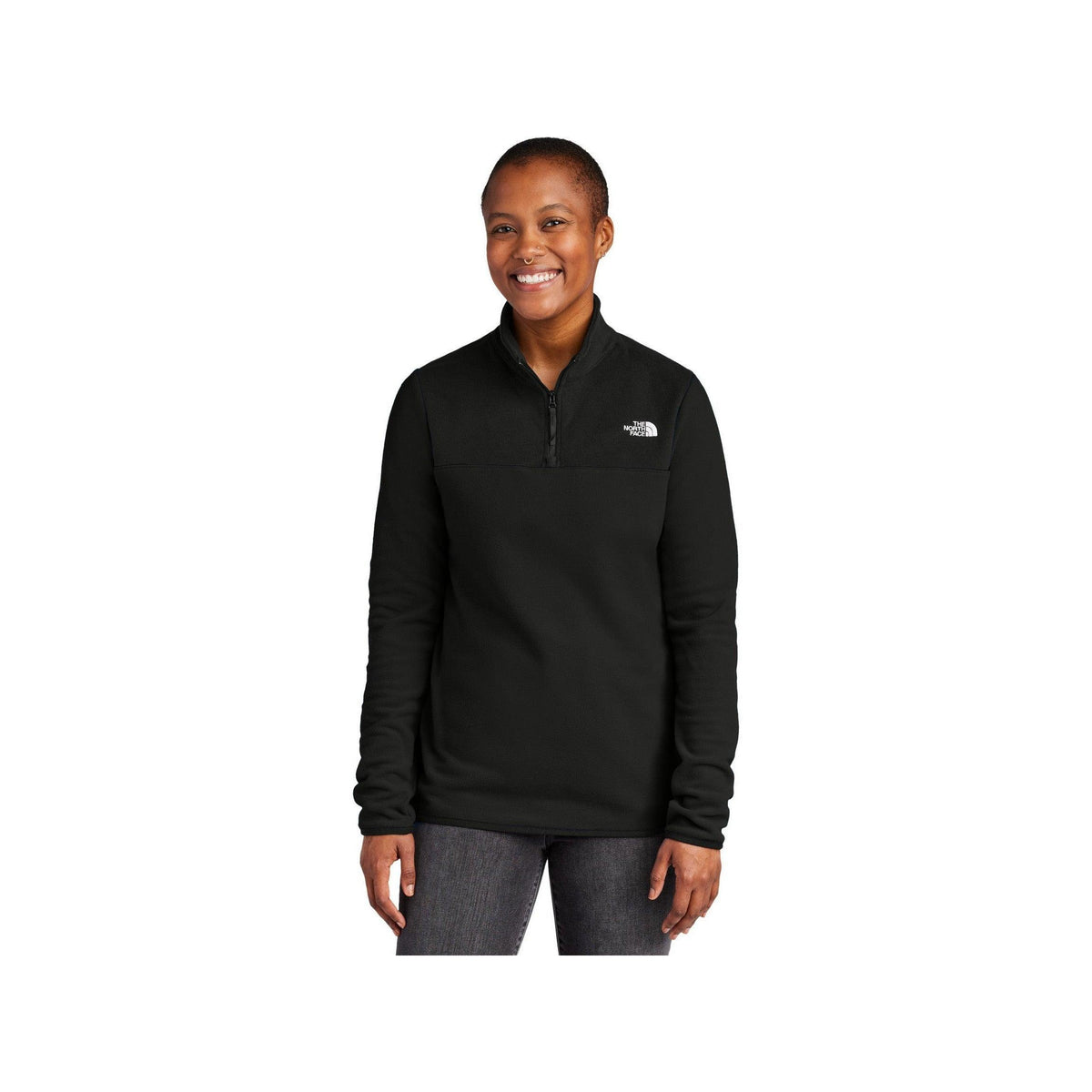 no-logo The North Face Ladies Glacier 1/4-Zip Fleece-The North Face-Thread Logic