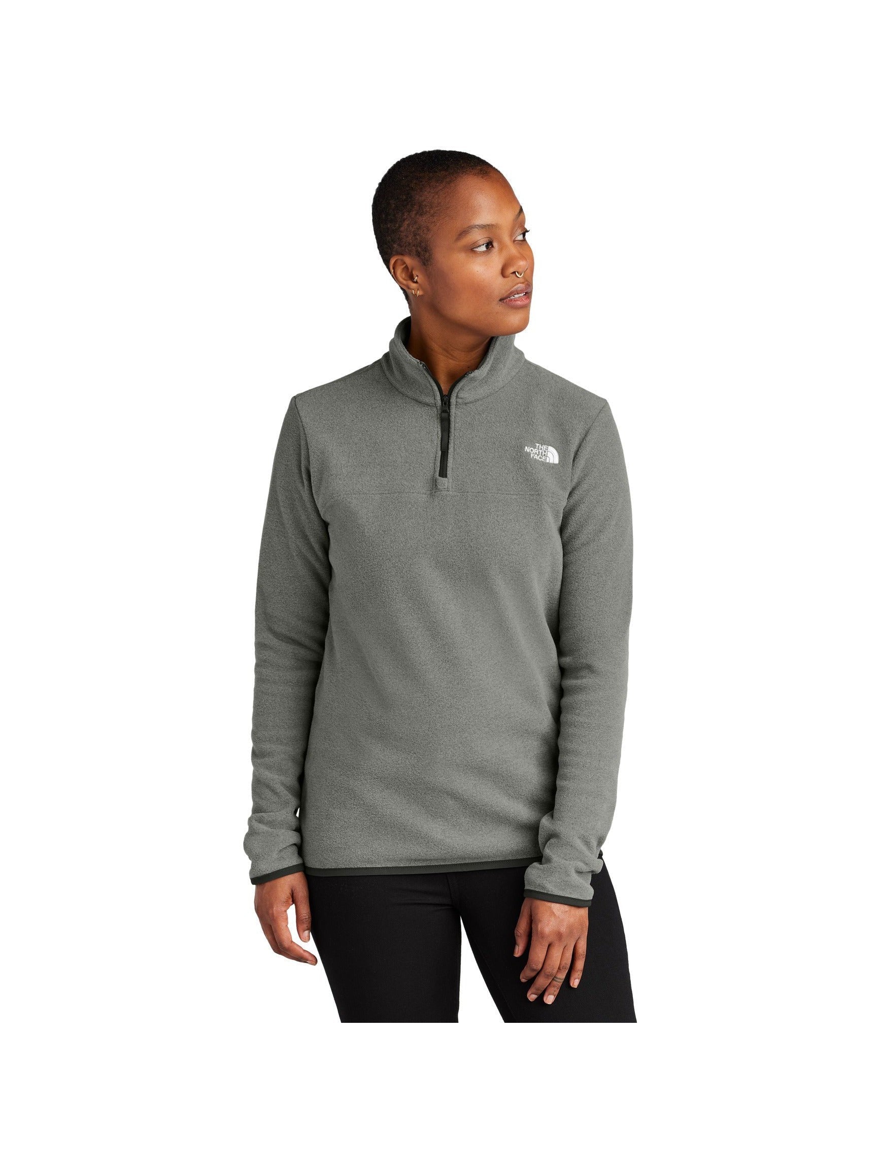 no-logo The North Face Ladies Glacier 1/4-Zip Fleece-The North Face-Thread Logic