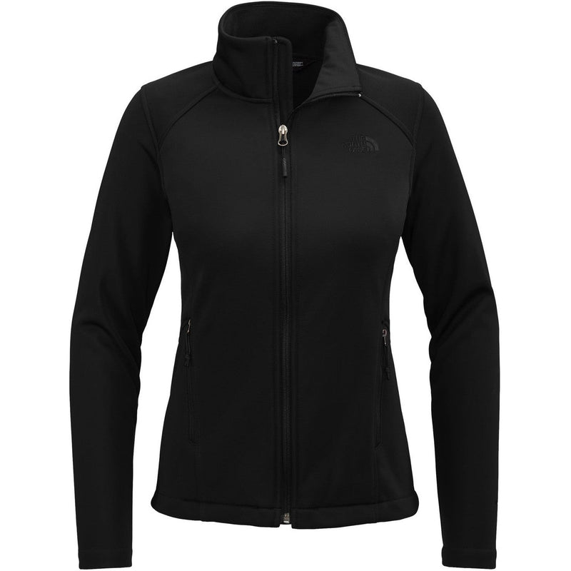 The North Face Ladies Chest Logo Ridgewall Soft Shell Jacket-The North Face-TNF Black-S-Thread Logic