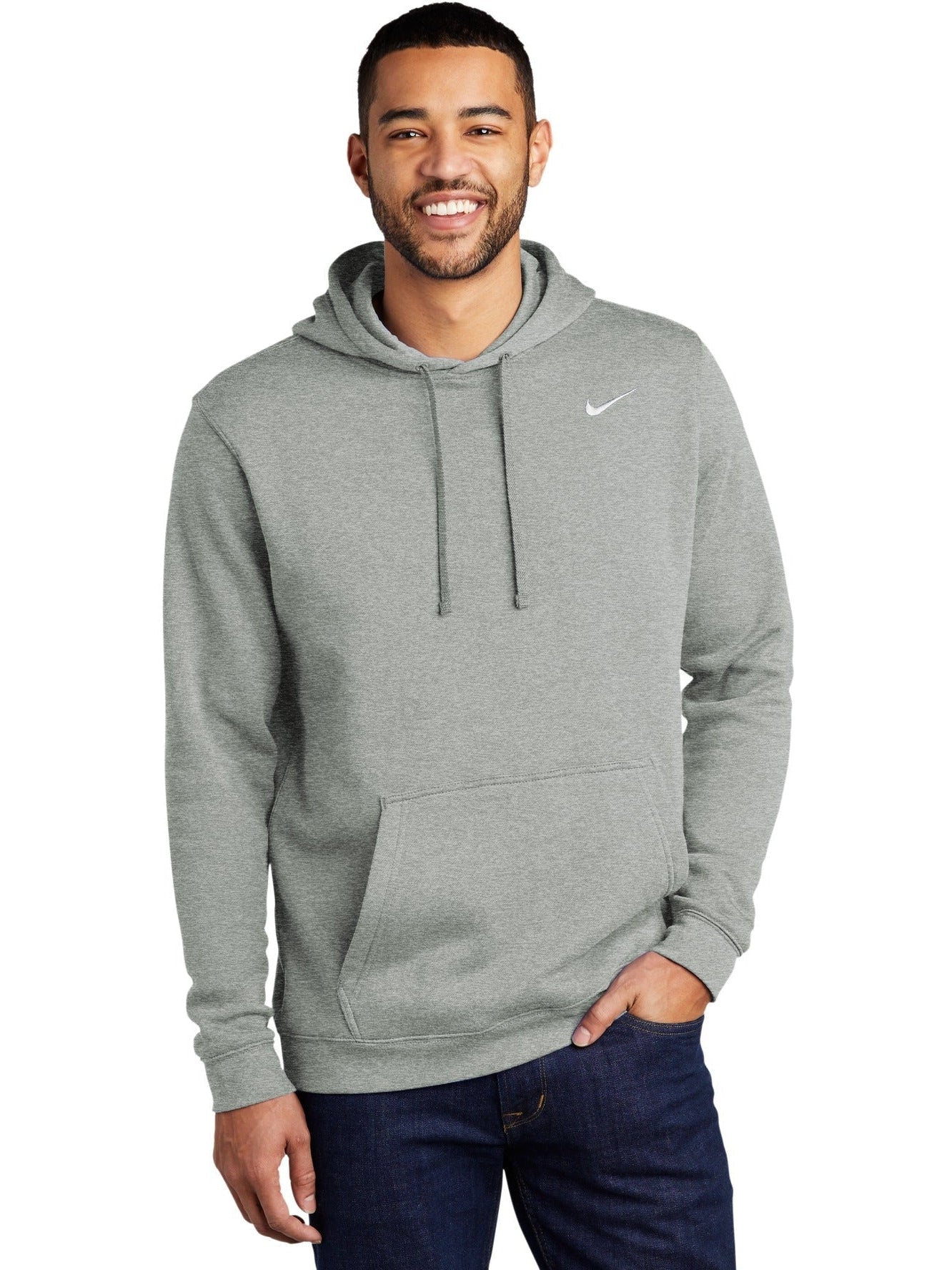 no-logo NIKE Club Fleece Pullover Hoodie-Regular-NIKE-Thread Logic