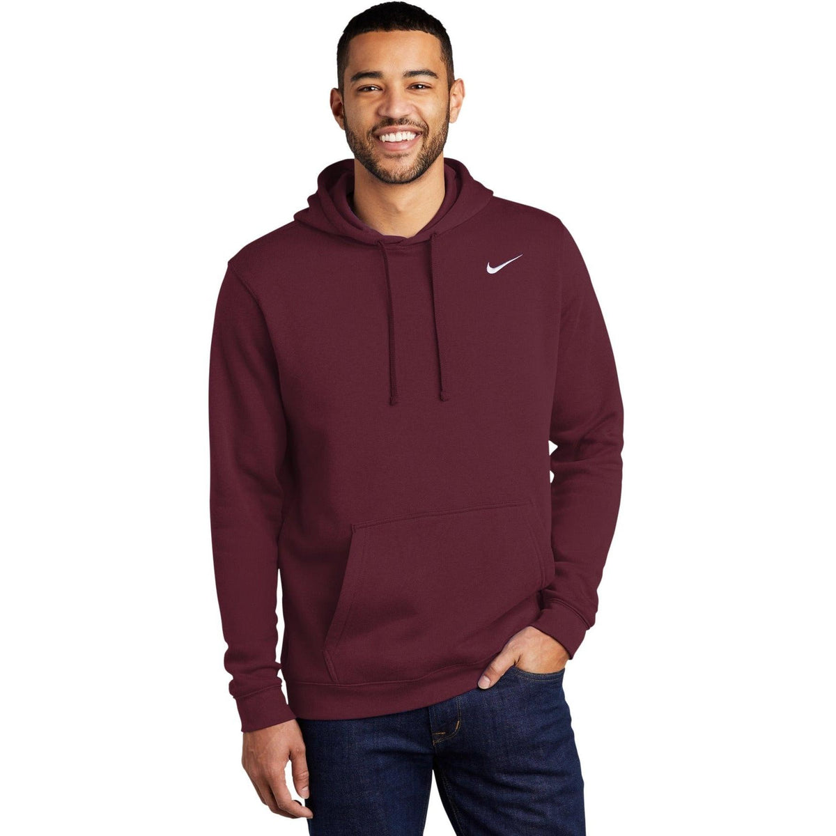 no-logo NIKE Club Fleece Pullover Hoodie-Regular-NIKE-Thread Logic